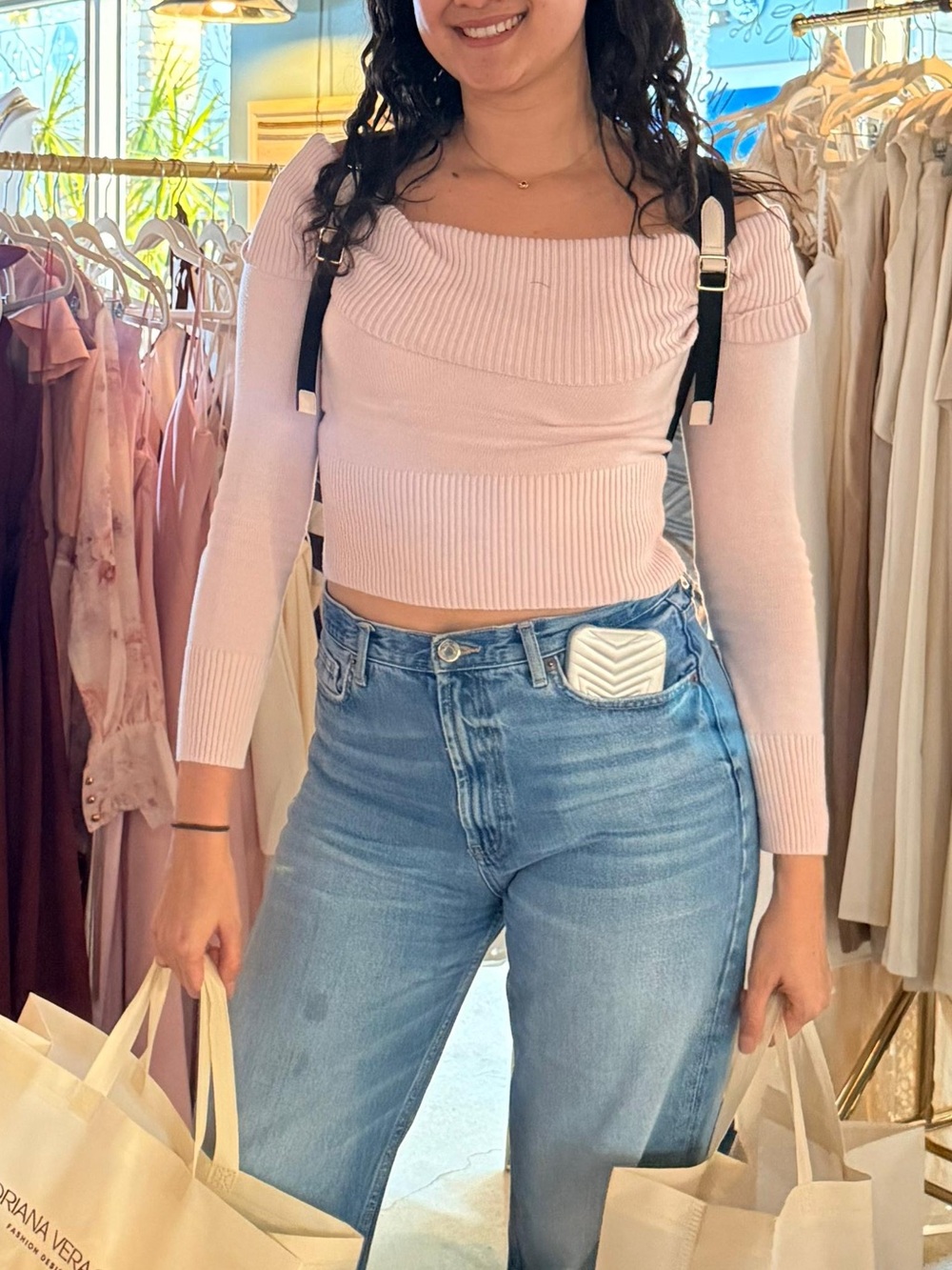Hollister So Soft Off-The-Shoulder
Foldover Sweater Top - Size: S